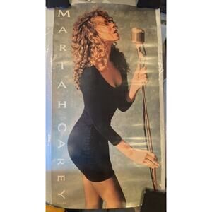 Mariah Carey Vintage 1990 Promo Debut Poster 25x48 Columbia Records RARE HTF